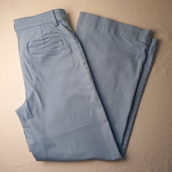 Loft Jeans Size 6 The Palmer Wide Leg High Rise Light Blue Color - Picture 1 of 10